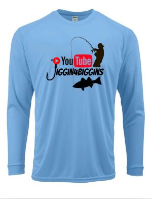 JIGGIN4BIGGINS YOU TUBE CHANNEL / WHIPPIN WATERS SPF 50 SHIRT