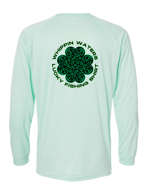 LUCKY FISHING KELTIC FISH PATTERN SPF SHIRT